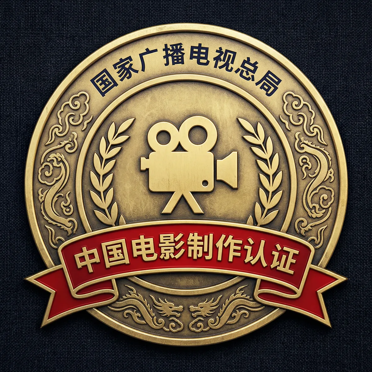 日本三级影视制作许可证徽章-国家广播电视总局颁发